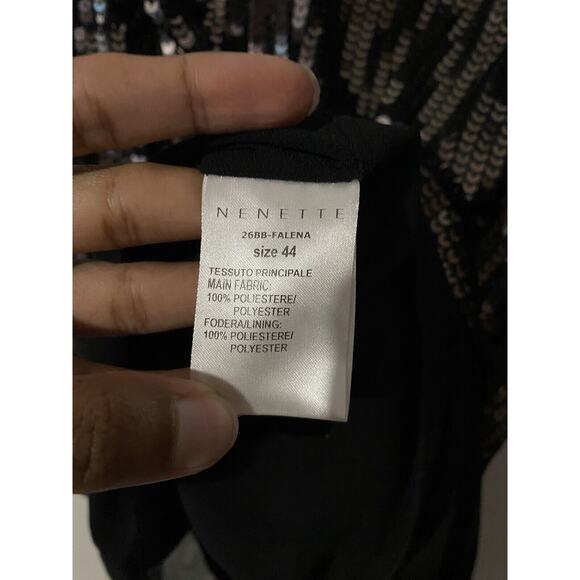 Nenette Sequin Tank Top EUC Size 44/Large - Picture 3 of 5